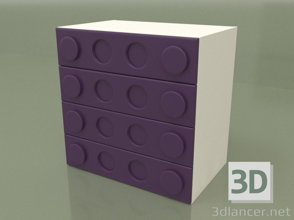3d model Chest of drawers (Ametist) - preview
