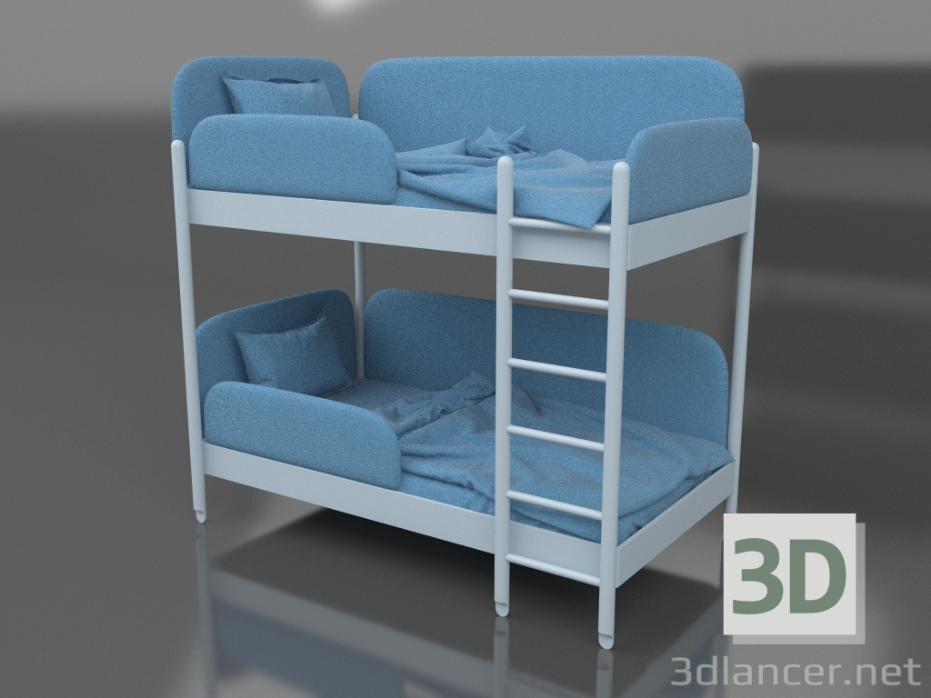 3d модель Ліжко дитяче Twins – превью