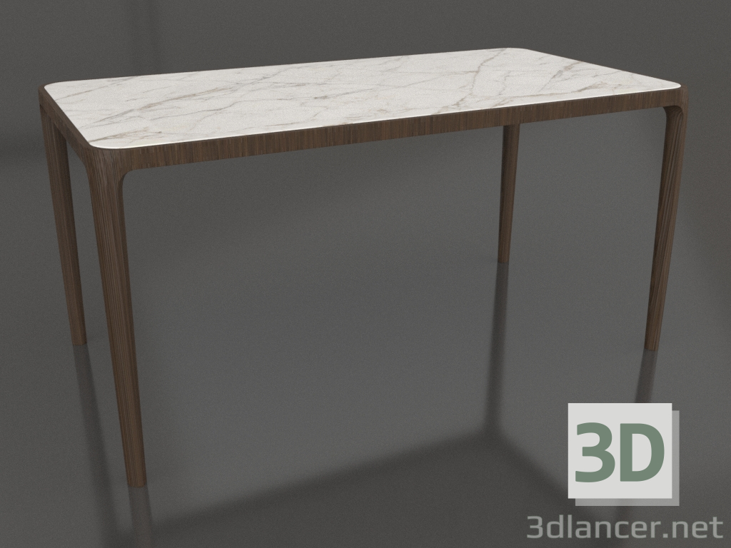 modèle 3D Table Casauri en grès cérame 1500x800 mm (Noyer foncé, option 1) - preview