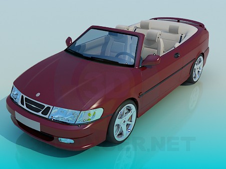 3d model SAAB Cabriolet - preview 3d model SAAB Cabriolet - preview