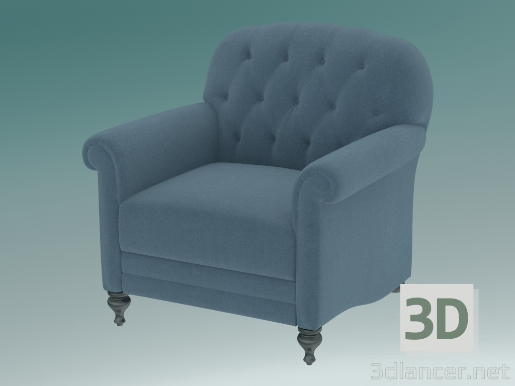 3d model Armchair Oxford - preview