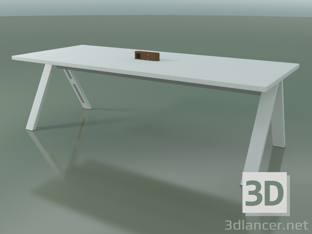 3d модель Стіл з офісної стільницею 5032 (H 74 - 240 x 98 cm, F01, composition 2) – превью