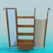 3d model Coat rack with shelves - preview