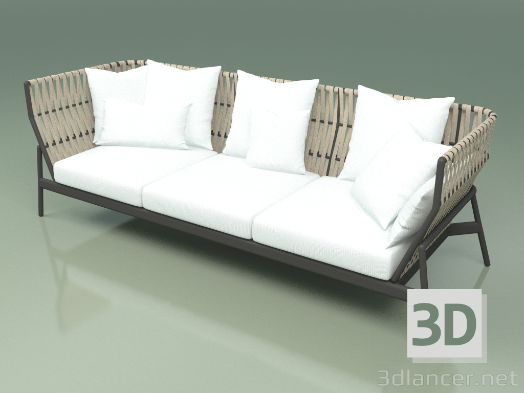 3D Modell Sofa 103 (Gürtel Sand) - Vorschau