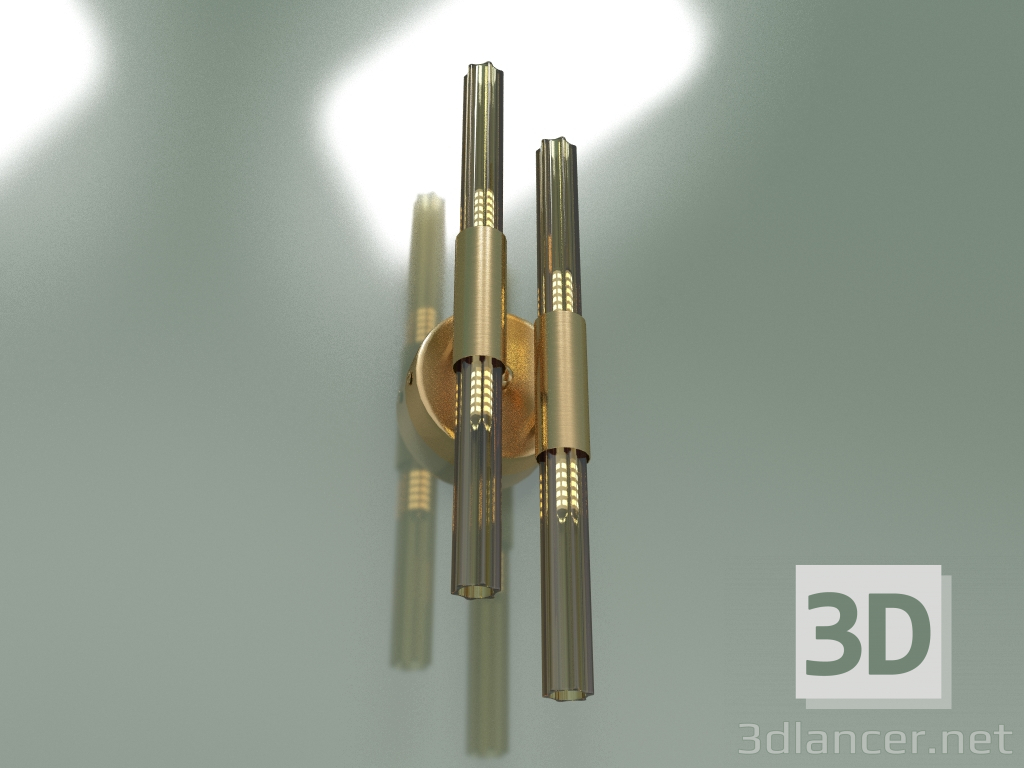 modello 3D Applique Sole 557-4 (oro) - anteprima