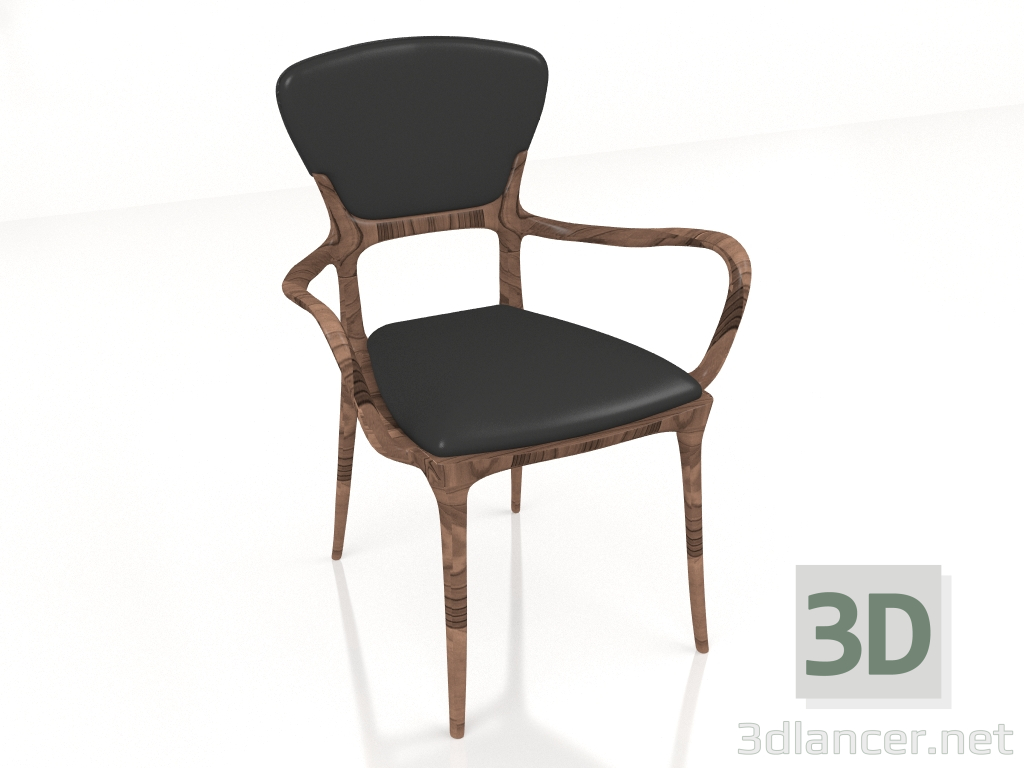 3 डी मॉडल आर्मरेस्ट टेरेसा के साथ कुर्सी - पूर्वावलोकन