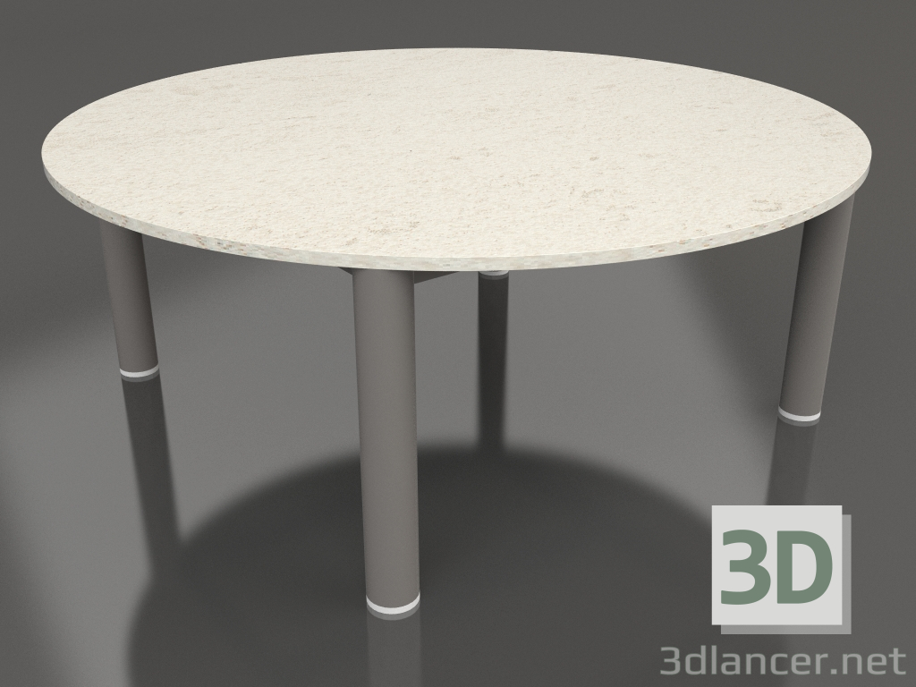 modello 3D Tavolino P 90 (Grigio quarzo, DEKTON Danae) - anteprima