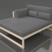 3d model XL modular sofa, section 2 left, high back (Sand) - preview
