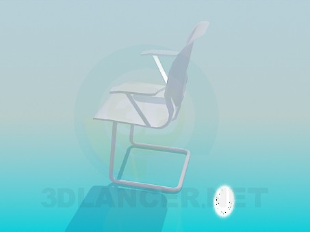 3d модель Стілець з підлокітниками – превью 3d модель Стілець з підлокітниками – превью