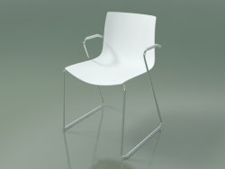 Chair 0287 (on rails with armrests, polypropylene PO00101)