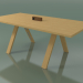modello 3D Tavolo con piano da ufficio 5033 (H 74-200 x 98 cm, rovere naturale, composizione 1) - anteprima