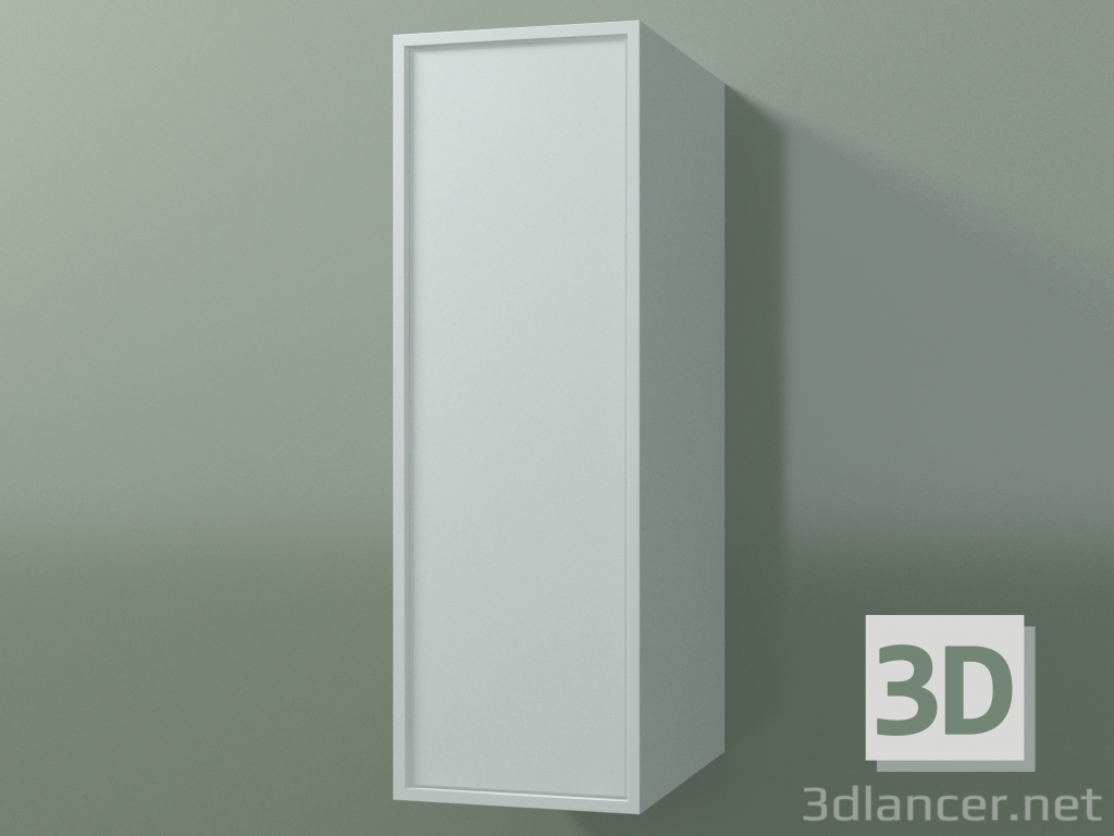 3d model Wall cabinet with 1 door (8BUABDD01, 8BUABDS01, Glacier White C01, L 24, P 36, H 72 cm) - preview