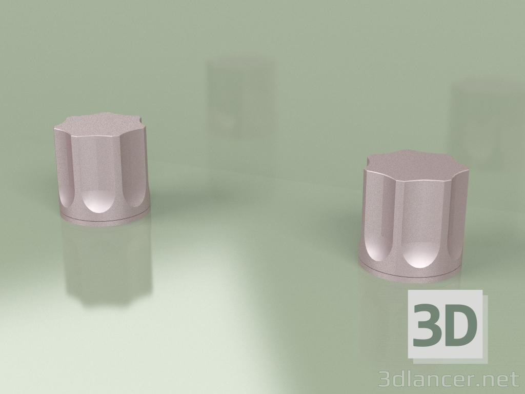 modèle 3D Jeu de 2 vannes d'arrêt mélangeur sur site Ø 43 mm (17 52 V, OR) - preview