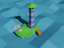 3D-Leuchtturm