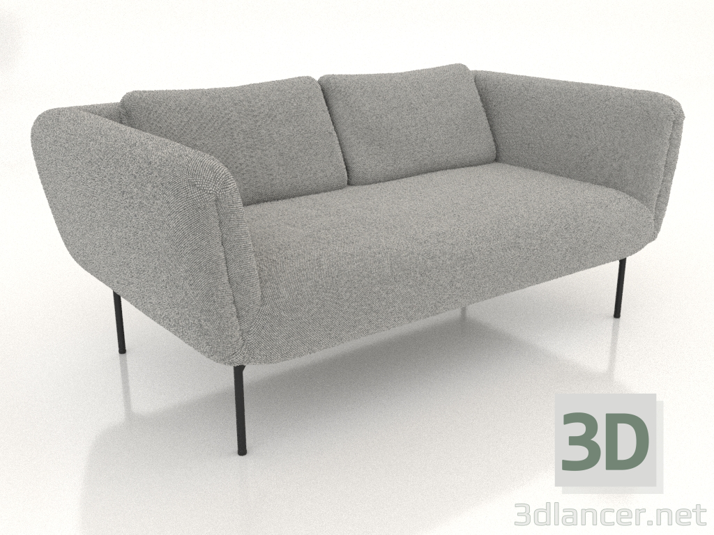 3d model 2-seater sofa (option 1) - preview