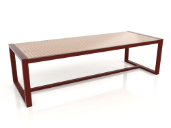 Dining table with glass top 268 (Wine red)