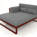 3d model XL modular sofa, section 2 left, high back (Wine red) - preview