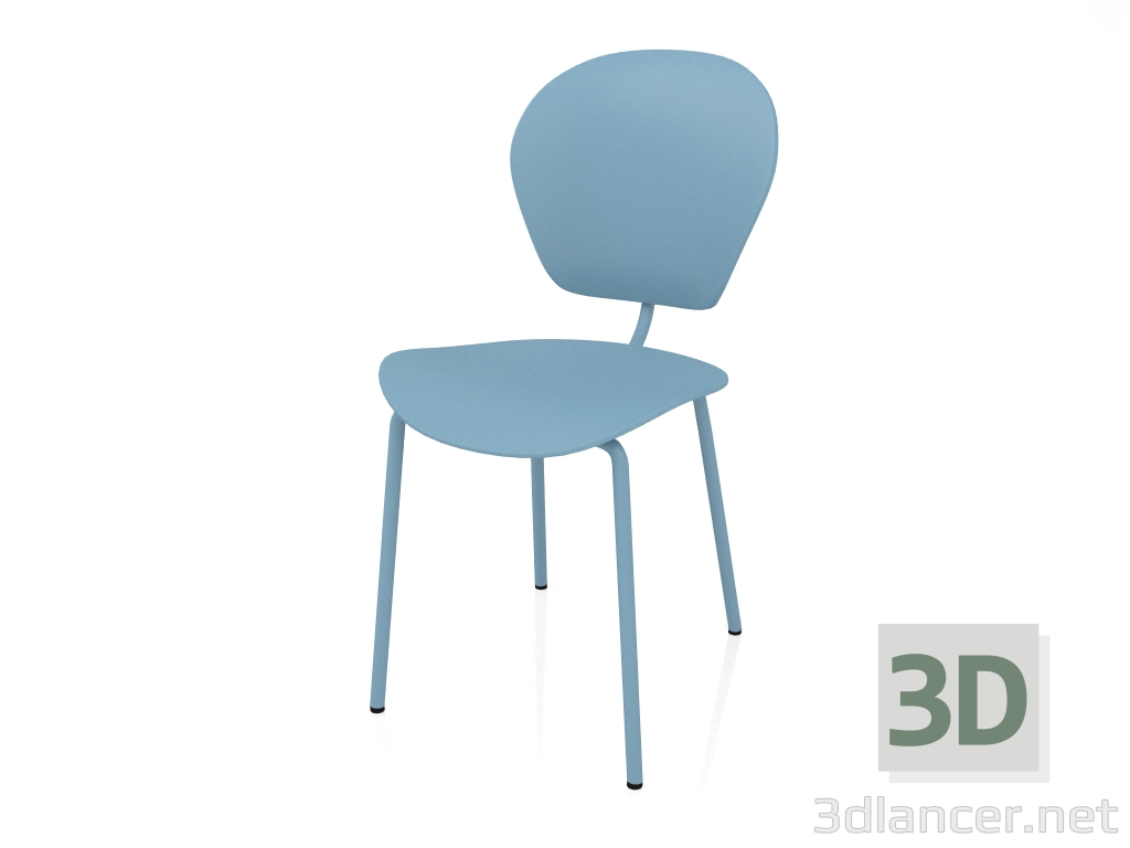 Modelo 3d A cadeira Ocean (Azul Oceano) - preview