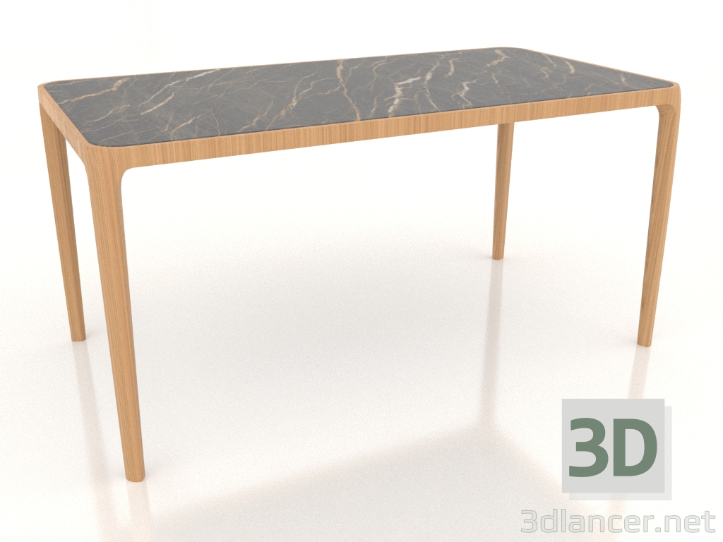 modèle 3D Table Casauri en grès cérame 1500x800 mm (Chêne naturel, option 2) - preview modèle 3D Table Casauri en grès cérame 1500x800 mm (Chêne naturel, option 2) - preview
