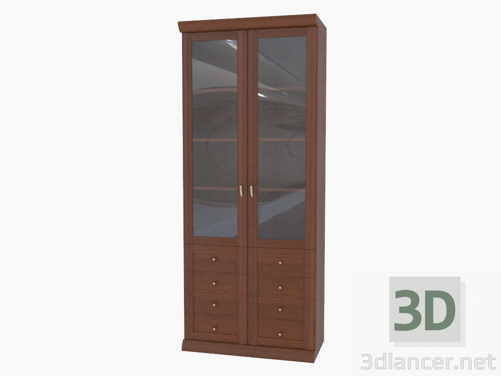 3d model Bookcase for cabinet (261-05) - preview