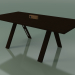 3d model Table with office worktop 5033 (H 74 - 200 x 98 cm, wenge, composition 1) - preview