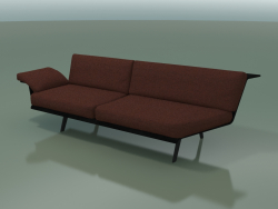 Module angular double Lounge 4412 (135 ° left, Black)