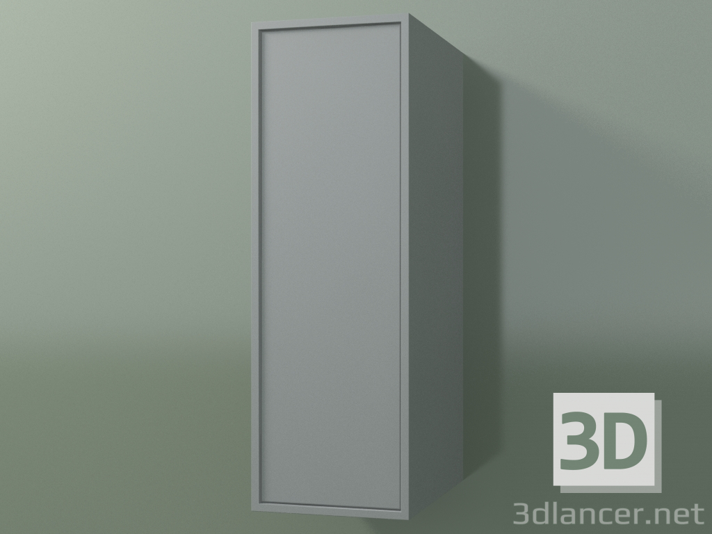 modèle 3D Élément mural avec 1 porte (8BUABDD01, 8BUABDS01, gris argenté C35, L 24, P 36, H 72 cm) - preview