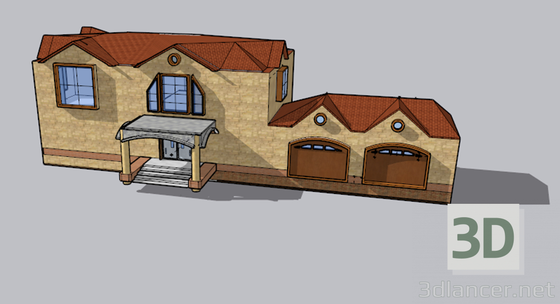 modello 3D di Cottage comprare - rendering