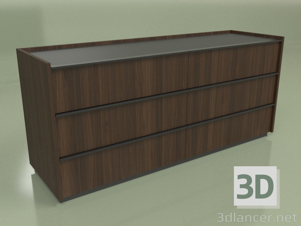 3d model Chest of drawers Verona 6 (7) - preview