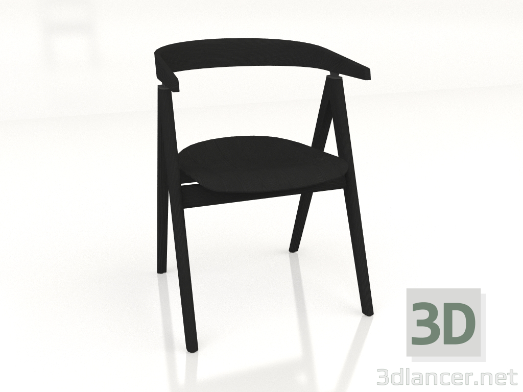 3D Modell Stuhl Ava (dunkel) - Vorschau