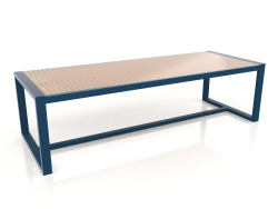 Mesa de jantar com tampo de vidro 268 (azul cinza)