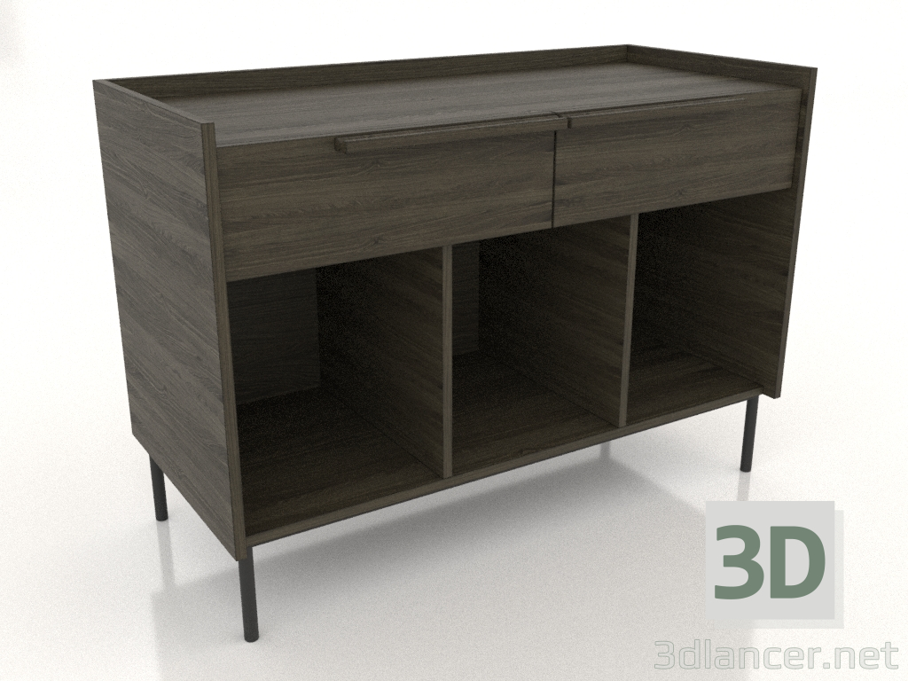 3d model Universal turntable stand 1000 mm (ash walnut) - preview