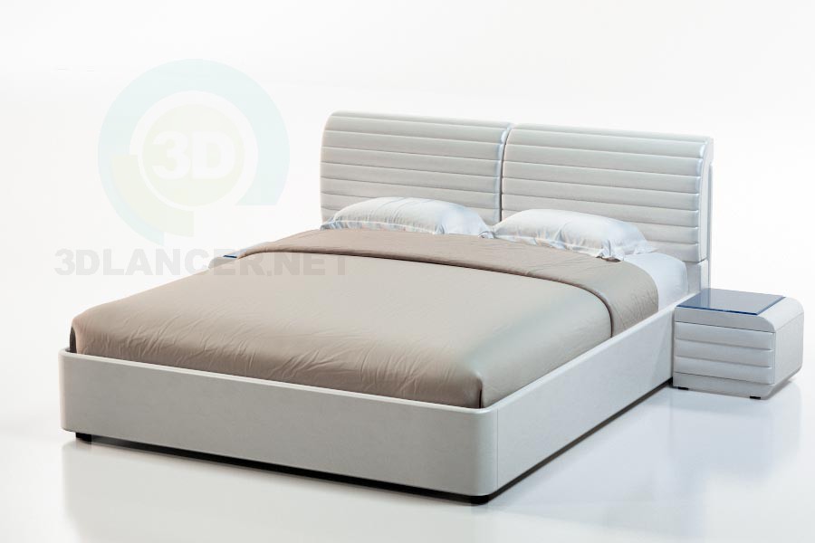3d модель Ліжко Невада-1 – превью