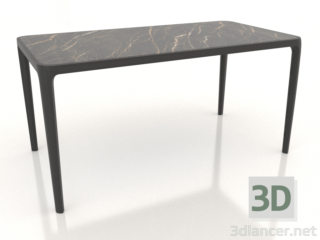 modèle 3D Table Casauri en grès cérame 1500x800 mm (Chêne noir, option 2) - preview modèle 3D Table Casauri en grès cérame 1500x800 mm (Chêne noir, option 2) - preview