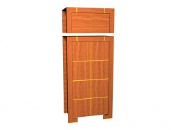 Cabinet 2-door with an extension