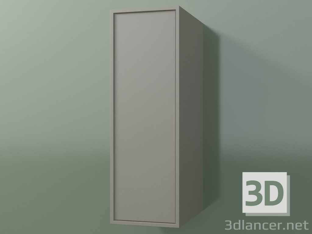 3d model Armario de pared con 1 puerta (8BUABDD01, 8BUABDS01, Clay C37, L 24, P 36, H 72 cm) - vista previa