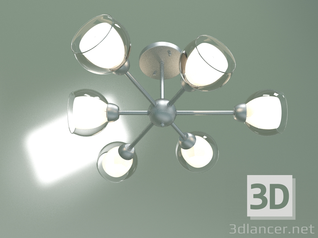 modèle 3D Lustre de plafond Vivien 30163-6 (argent) - preview