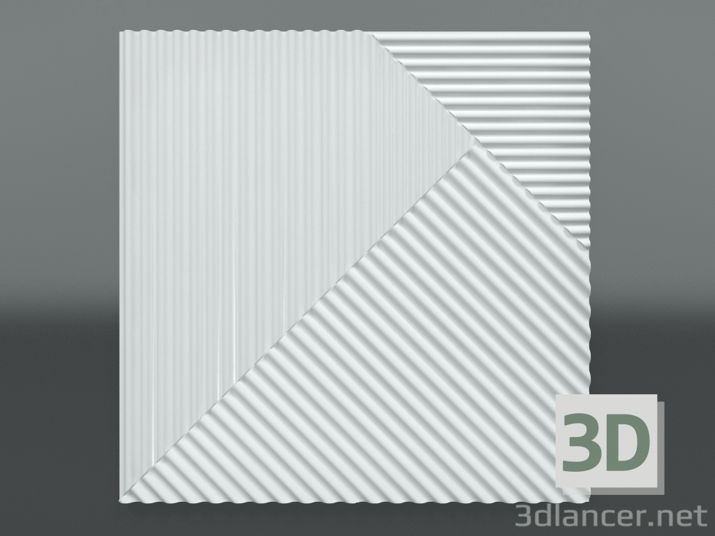 modèle 3D Panneau de gypse 3d L-506 - preview