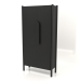 3d model Wardrobe with short handles W 01 (800x300x1600, wood black) - preview