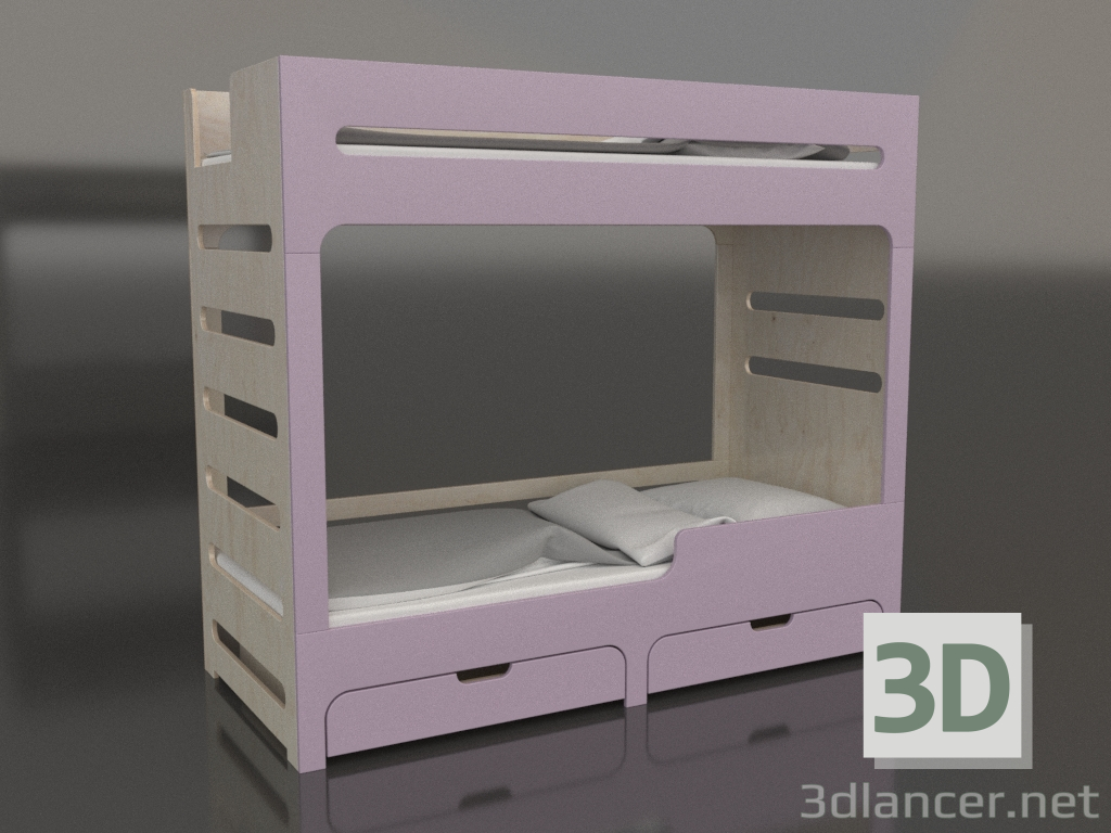 3d модель Кровать двухъярусная MODE HR (URDHR2) – превью