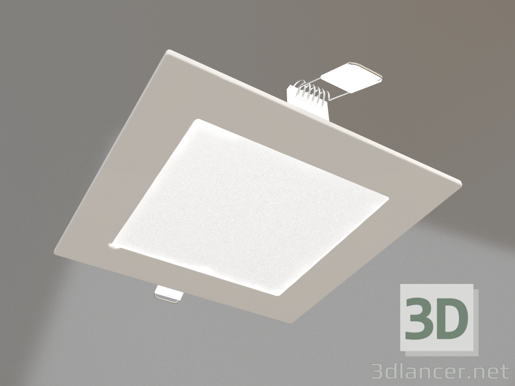 modello 3D Lampada DL-93x93M-5W Bianco Diurno - anteprima