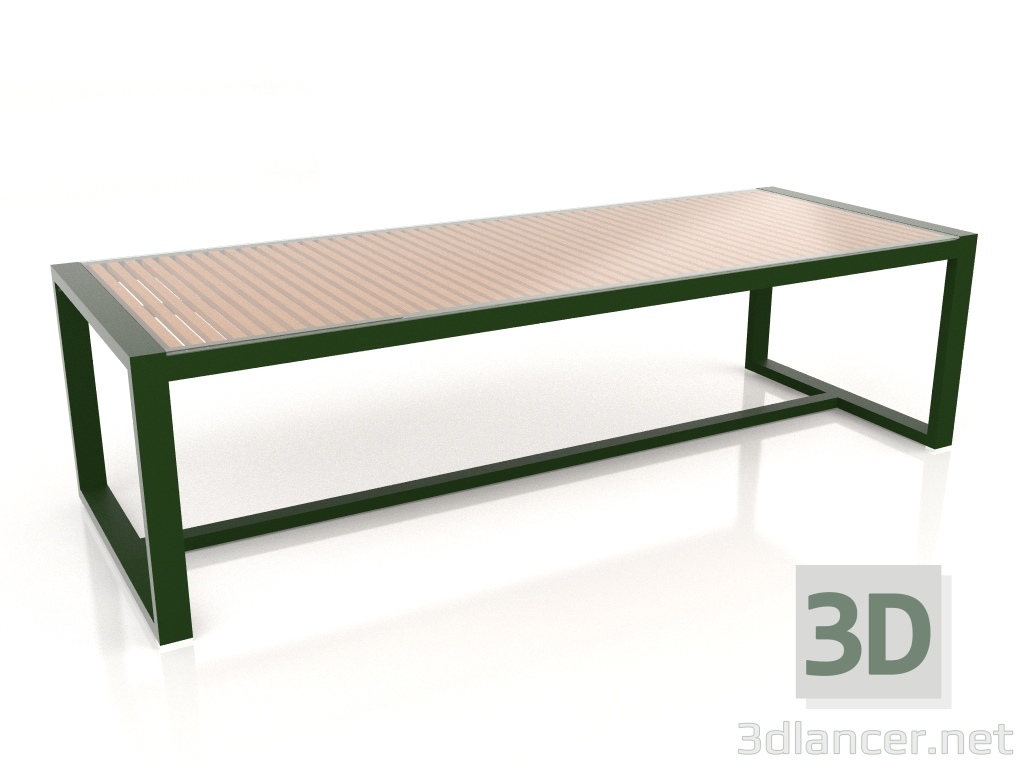 3d model Dining table with glass top 268 (Bottle green) - preview