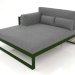 3d model XL modular sofa, section 2 left, high back (Bottle green) - preview