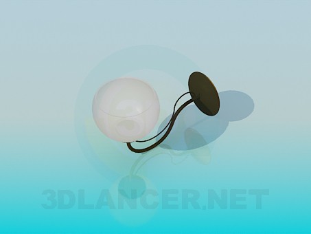 3d model Wall round lamp - preview