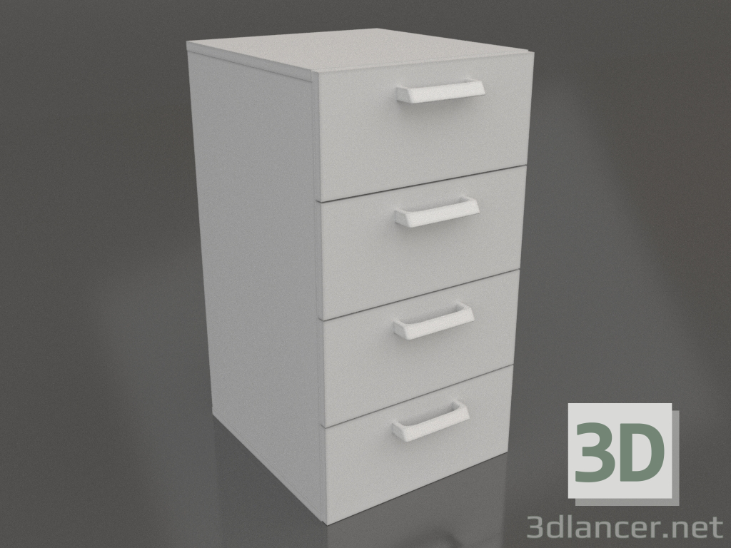 3d model Armario empotrado LK-400 TYA-V 900 (con 4 cajones) - vista previa 3d model Armario empotrado LK-400 TYA-V 900 (con 4 cajones) - vista previa
