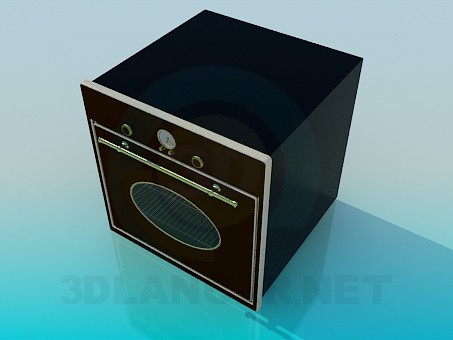 3d модель Духовка – превью 3d модель Духовка – превью