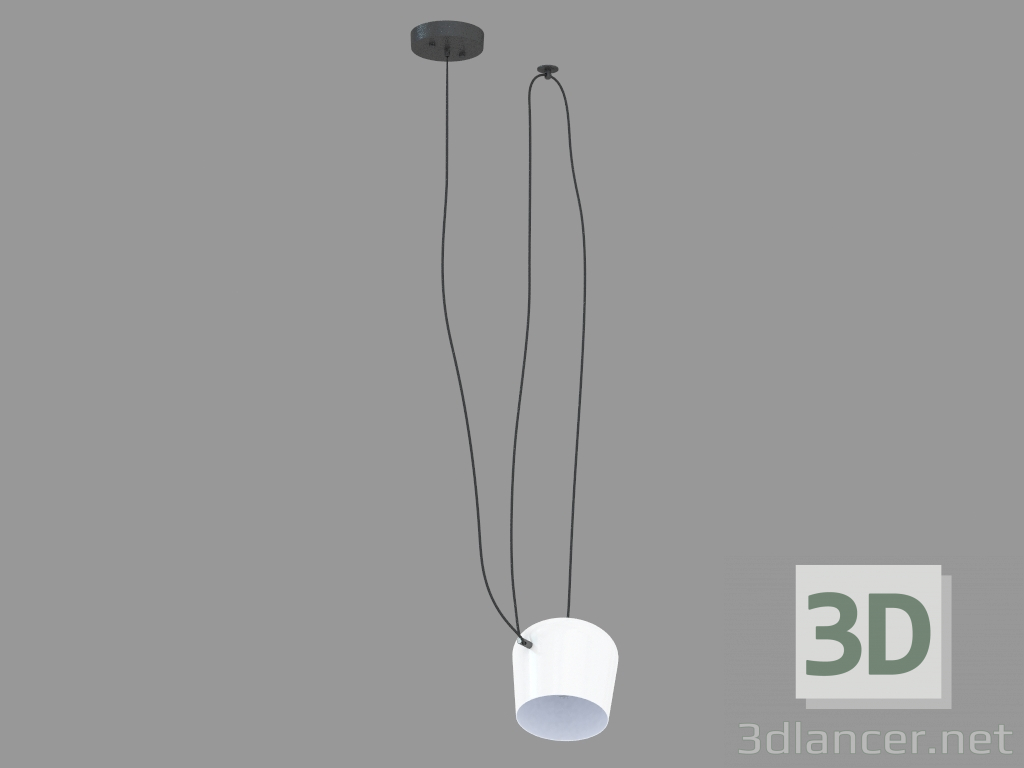 3D Modell Pendelleuchte (S111013 1A weiß) - Vorschau