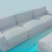 3D Modell Sofa und Sitzbank - Vorschau