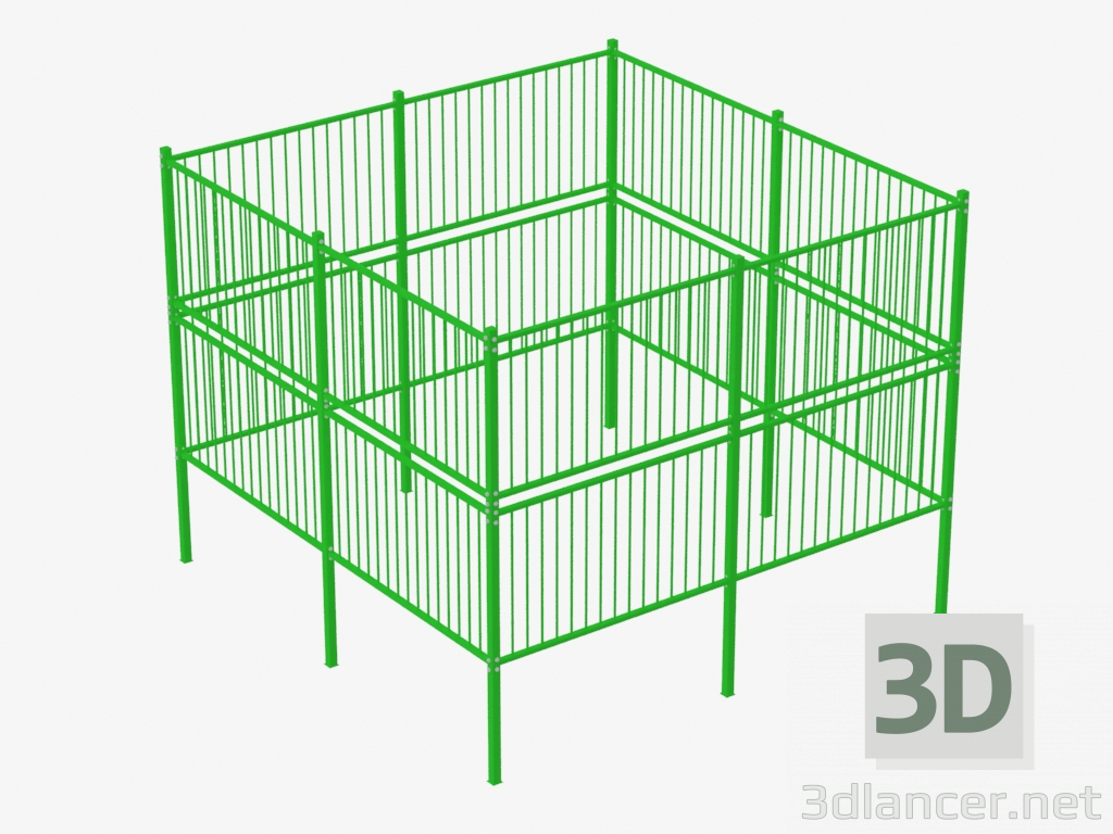 3d model Fencing sports field (5x5) (7940) - preview