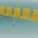3d model Five-seater bench (K42L5) - preview